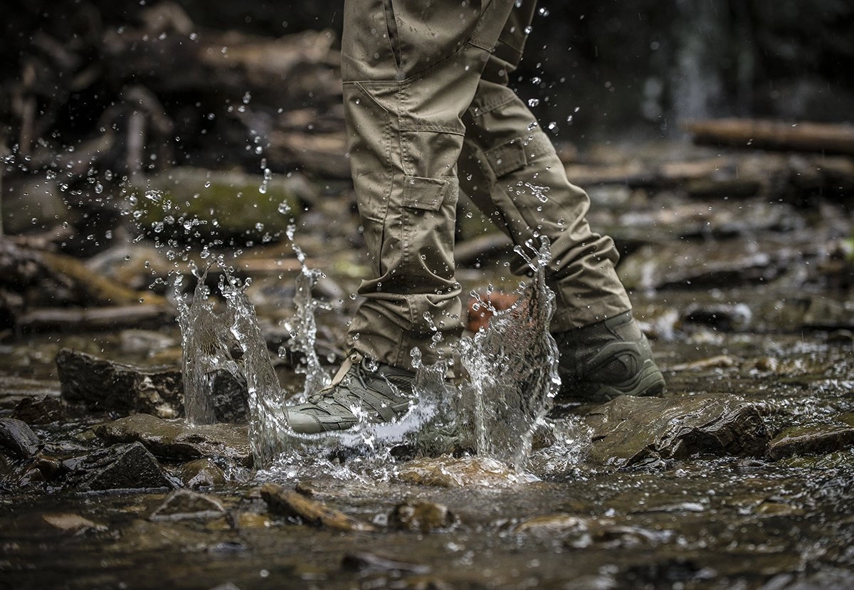 commercial-outdoor-photo-merell-tactical-boots-waterproof-mountain-river-poland