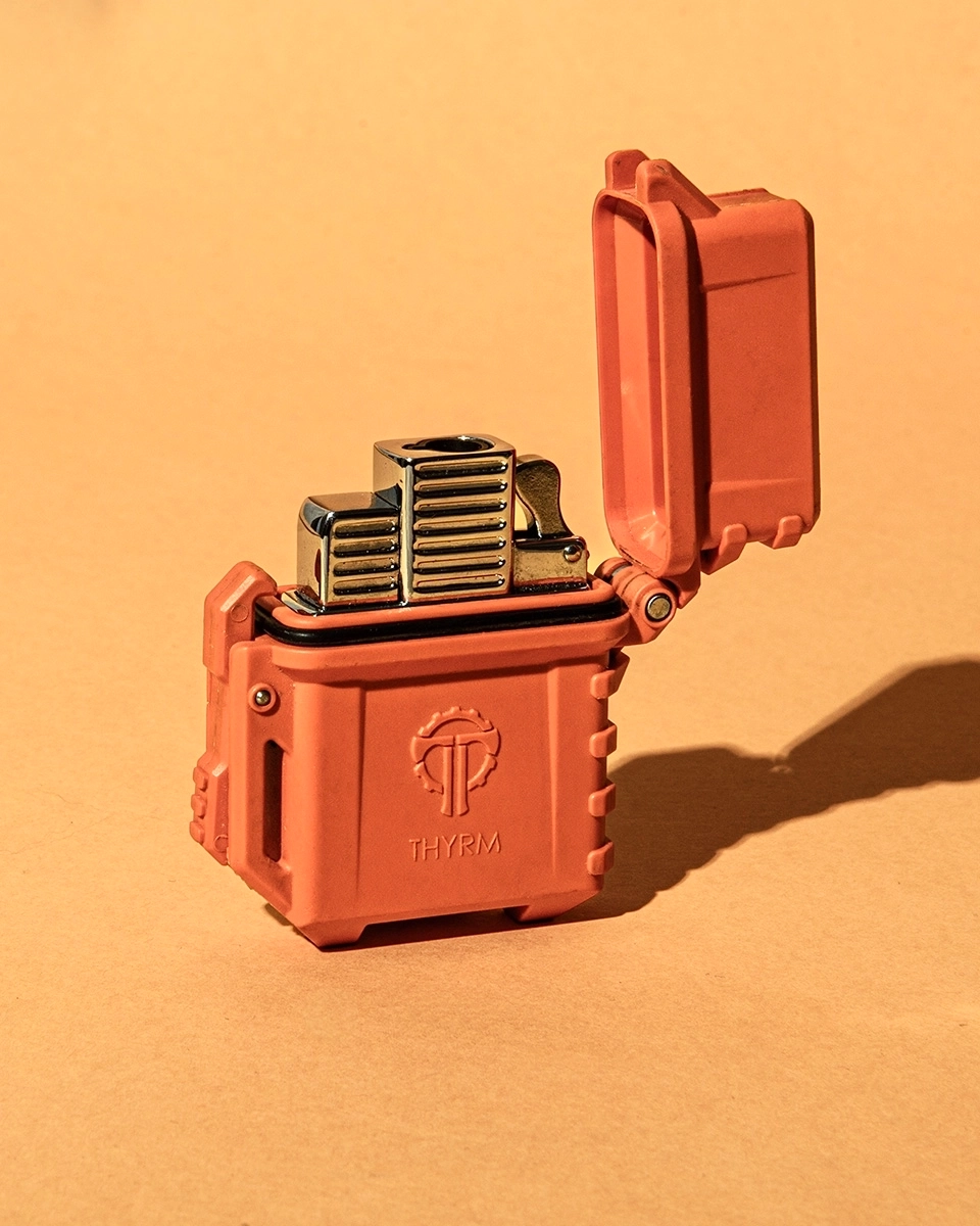 still-life-edc-studio-photo-thyrm-lighter-rescue-orange