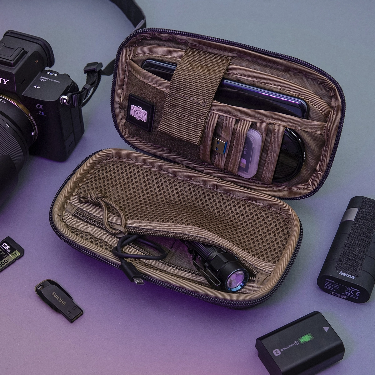 still-life-retro-style-edc-photo-open-pouch